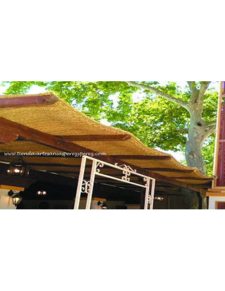 Toldo de esparto natural