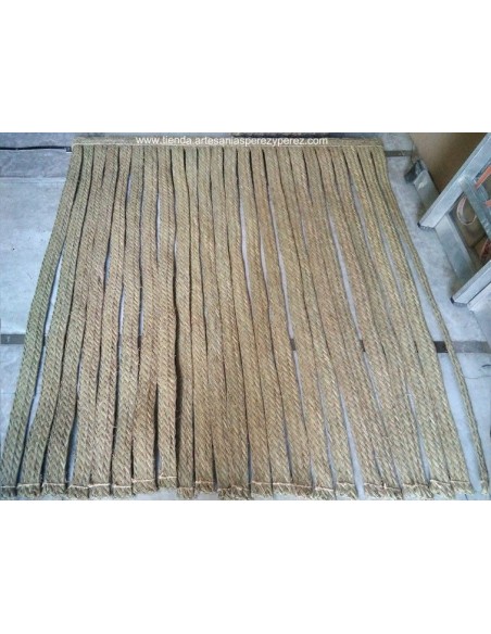 Cortinas de esparto borde recto
