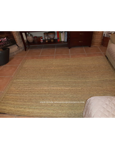Estera rectangular de esparto natural