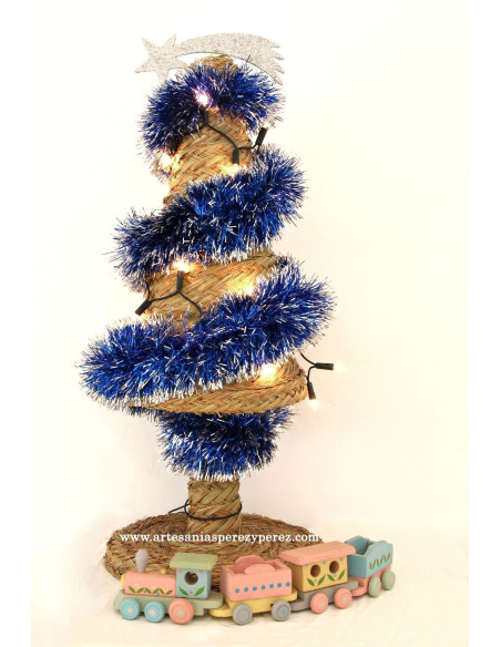 Árbol de Navidad de esparto
