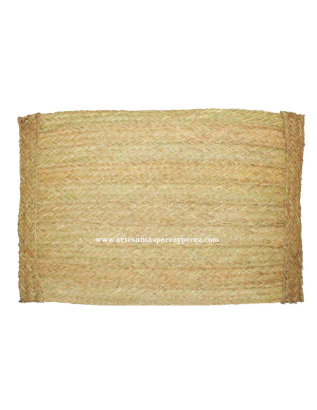 Estera rectangular de esparto natural