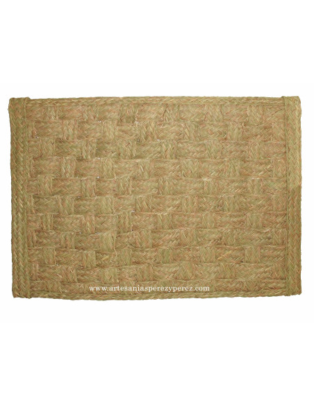 Cabecero entrelazado de esparto