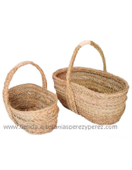 Cesta Ovalada de esparto natural