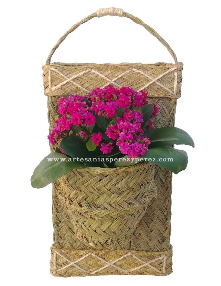 Macetero de esparto natural 1 maceta