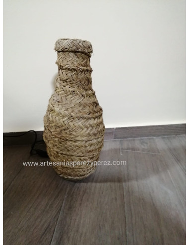 Amphora model lamp in natural esparto