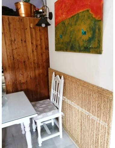 Revestimento de parede com esparto (Feito sob medida)