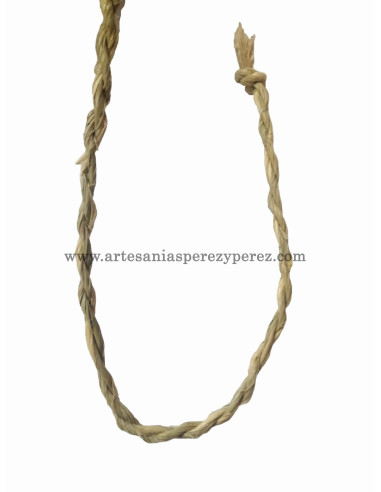Corde/corde en sparte naturel écrasée