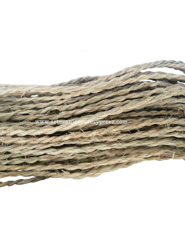 Corde/corde en sparte naturel écrasée
