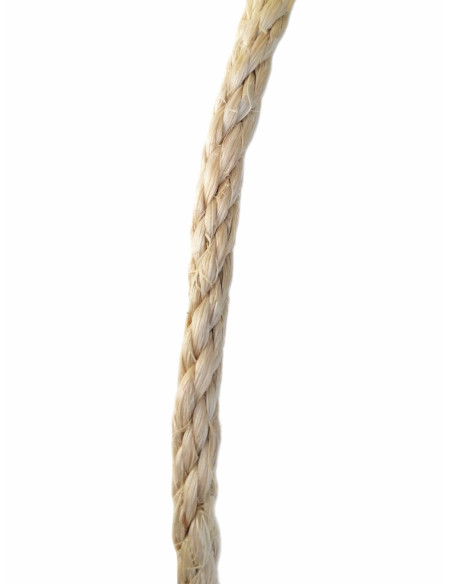 Rollo de cuerda de sisal natural 6mm 4 cabos 200mt