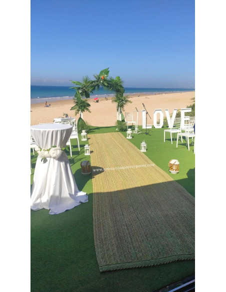 Tapete retangular de esparto natural (também sob medida-consulte-nos)