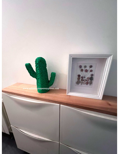 Cactus sparte naturel en couleur