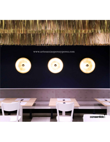 Paneles decorativos elaborados en enea/anea natural