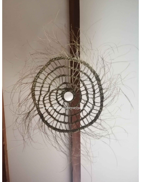 Esparto natural openwork lampshade Cosmos model
