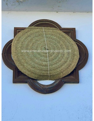 Round natural esparto blind