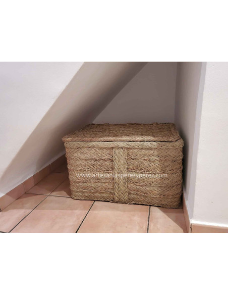 Natural esparto trunk with cover
