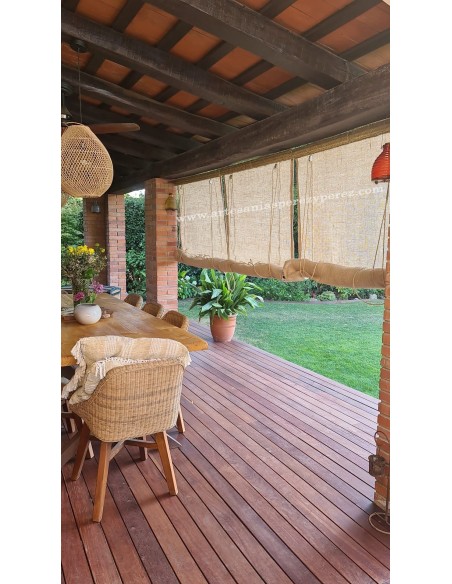 Persiana enrollable de yute y esparto natural (OFERTA)