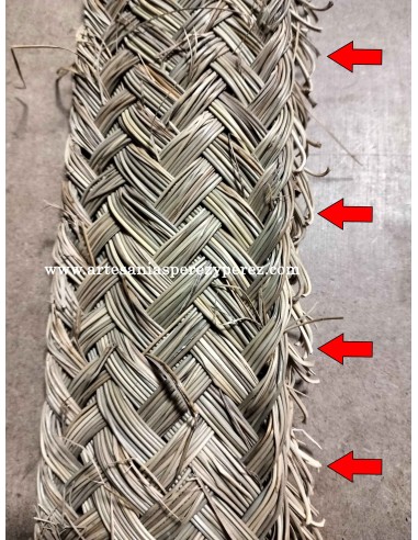 Natural esparto curtain with straight edge (Custom-sized)