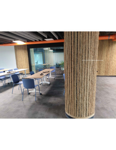 Utamed Málaga: wall coverings in sustainable, artisanal natural esparto