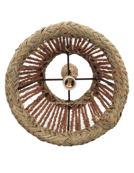 Lamp cone in sparte and natural coconut fiber