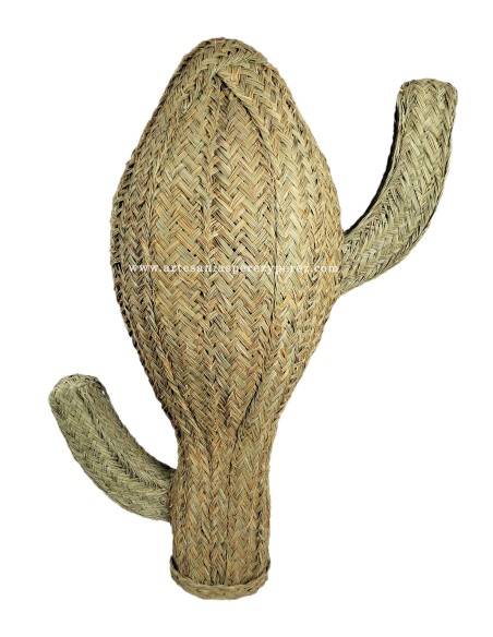 Globe cactus with arms in natural esparto