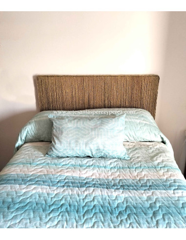 Cabecero de Cama con Cuerda de Esparto | Diseño Artesanal y Natural 2
