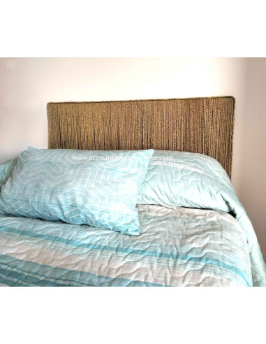 Tête de Lit en Corde de Sparte | Design Artisanal et Naturel