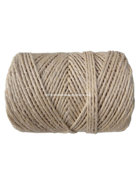 Rollo de cuerda de sisal natural 3mm 2 cabos
