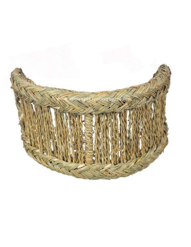 Wall sconce of natural esparto in rope without lampholder 2