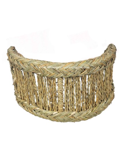 Applique murale en sparte naturel sur corde sans douille