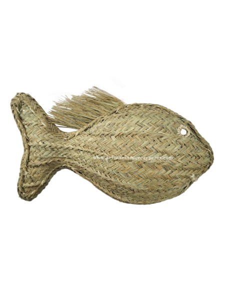 Applique murale modèle poisson de sparte naturel avec/sans douille