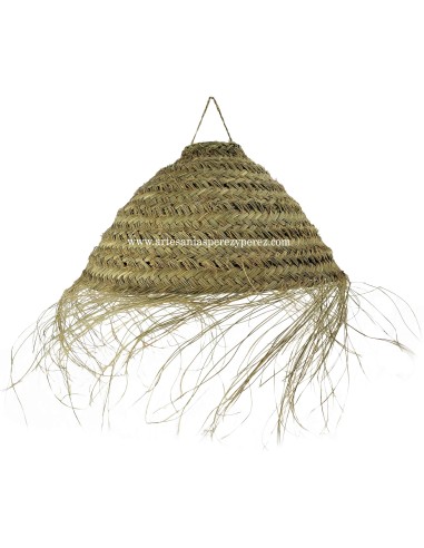 Esparto openwork lampshade oval model