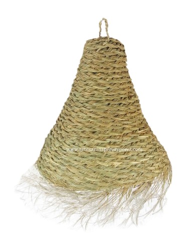 Esparto natural lampshade braided Conical model