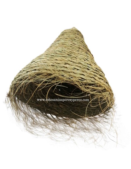 Esparto natural lampshade braided Conical model