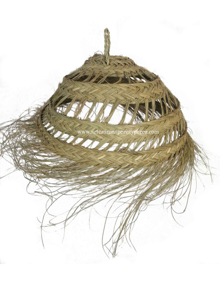 Esparto natural openwork lampshade Ensenada model