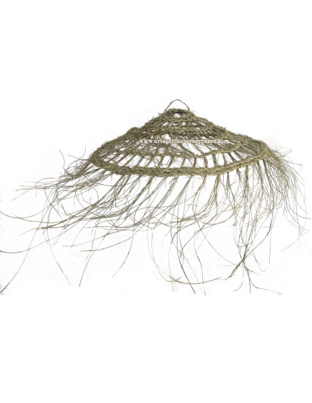 Esparto natural openwork lampshade Cosmos model