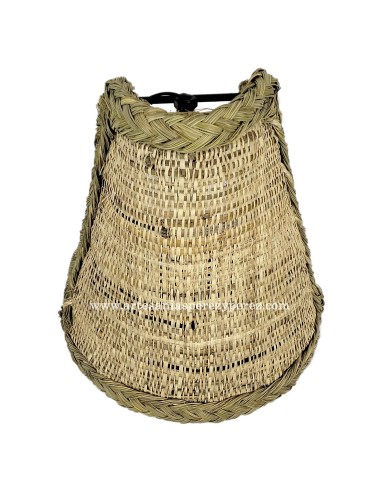 Esparto e ráfia tela candeeiro de parede sem franja com suporte
