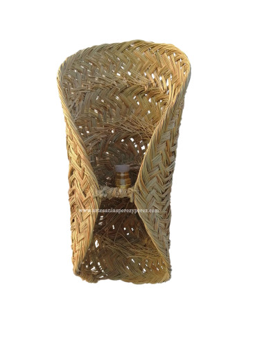 Natural esparto folded wall sconce with lampholder 2