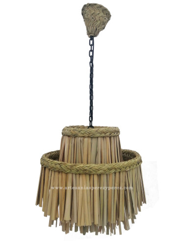 Lampe double en sparte et enea naturel