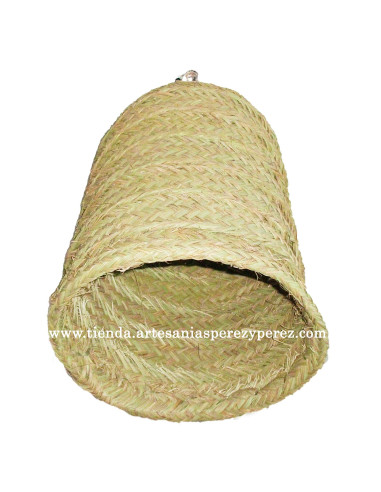 Abat-jour cylindrique en sparte naturel sans franges