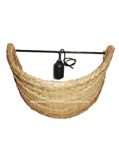 Applique murale en sparte naturel avec douille E-27