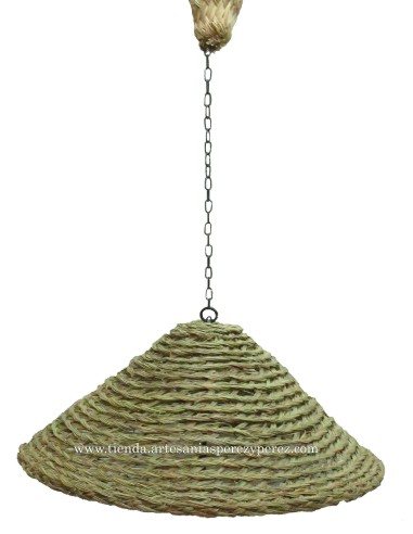 Candeeiro suspenso oriental feita de esparto natural