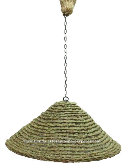 Candeeiro suspenso oriental feita de esparto natural