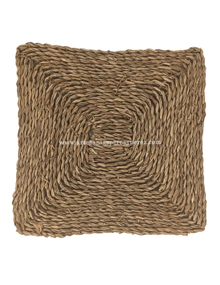 Square placemat in natural enea | Rustic and elegant style
