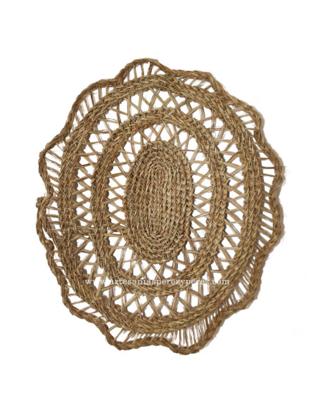 Thick openwork mat oval model peaks