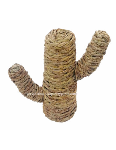 Natural esparto cactus with circular design