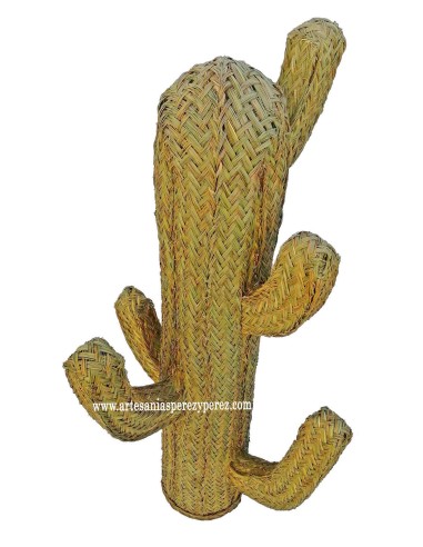 Cacto em esparto natural com 5 braços, ideal para presente