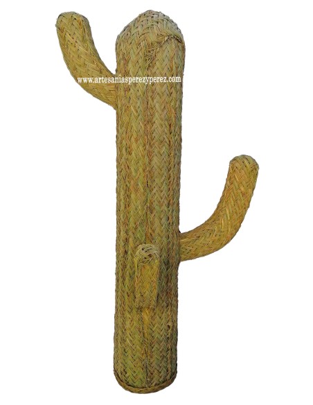 Natural esparto cactus with 5 arms, ideal as a gift