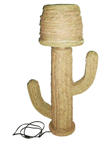 Cactus lámpara cono en esparto natural