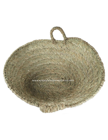Cesta espuerta ovalada de esparto natural con dos asas