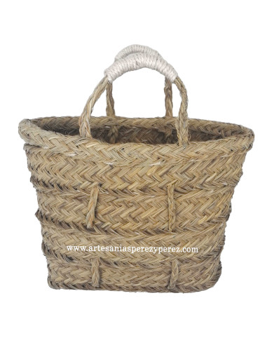 Bag / basket 2 handles in natural esparto